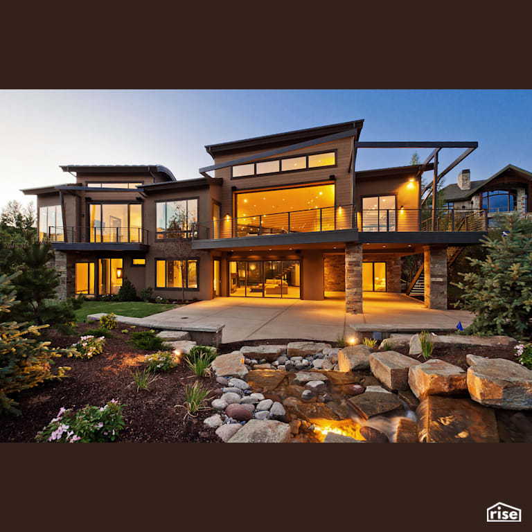 Anti-Ski House patio with Fixed Window by Alpen High Performance Products