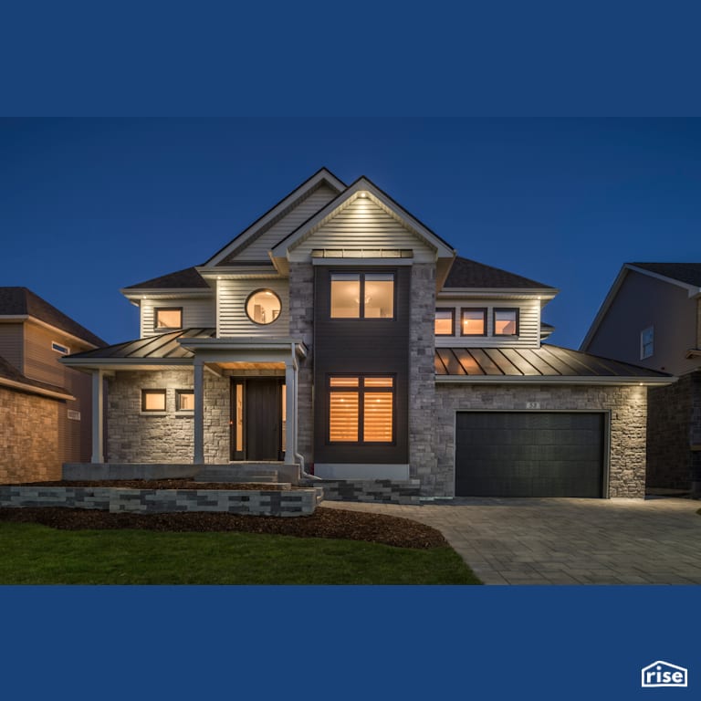 Modern Classic with Standing Seam Metal Roof by Homes by Highgate