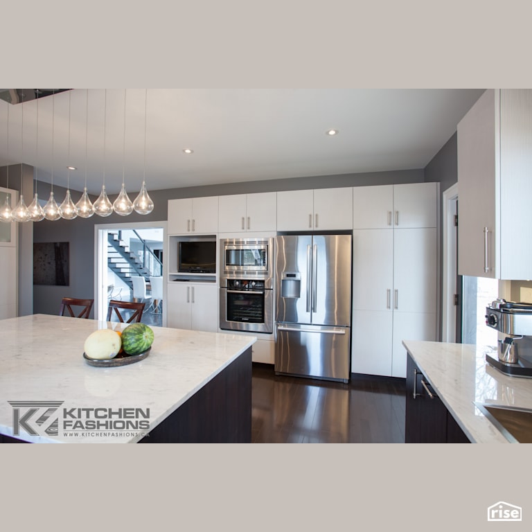 Kitchen Fashions - Beautiful Modern Kitchen with Integrated LED by Home Fashions
