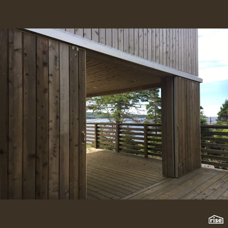 Coastal Home - Deck with Cedar Decking by Brad Goodsell Design | Build Inc