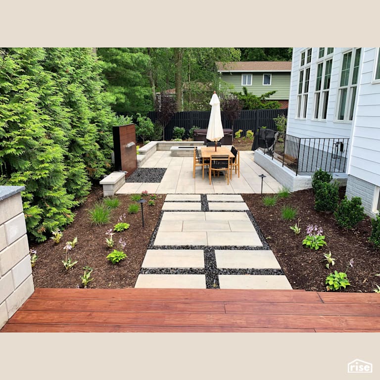 Mount Vernon Patio with Thermally Modified Wood Decking by Americana by Bingaman