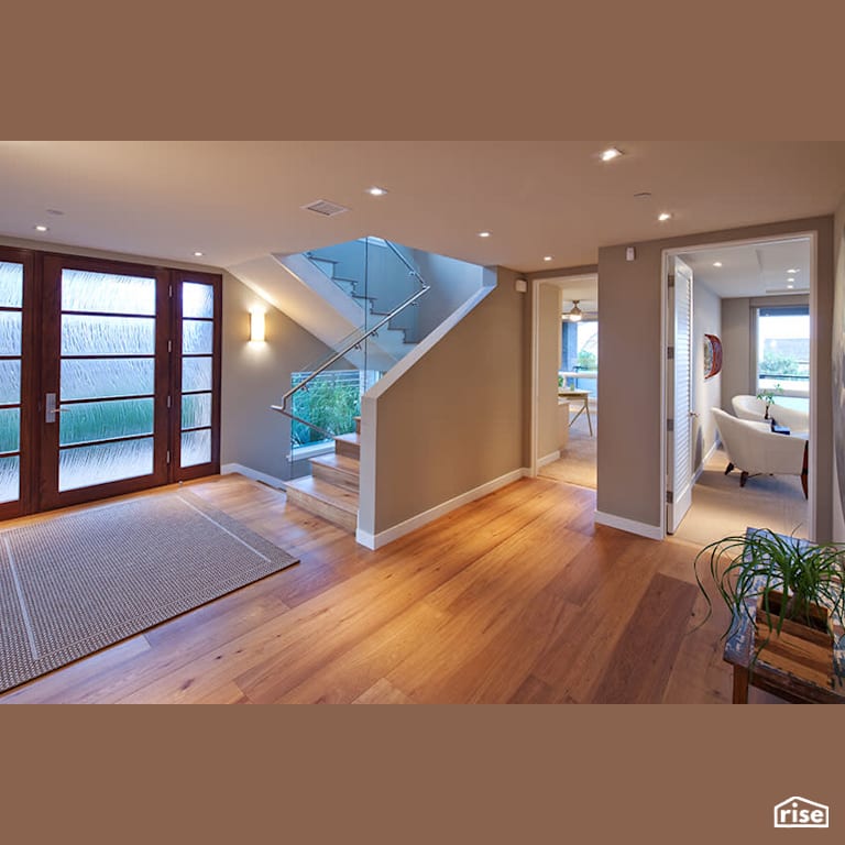 Entryway with Integrated LED by Alliance Green Builders