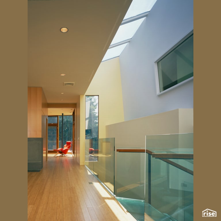 Copper House - Hall with Fixed Window by Charles Rose Architects