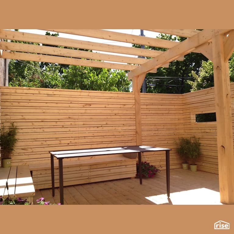 Leaman Street - Deck with Cedar Decking by Brad Goodsell Design | Build Inc