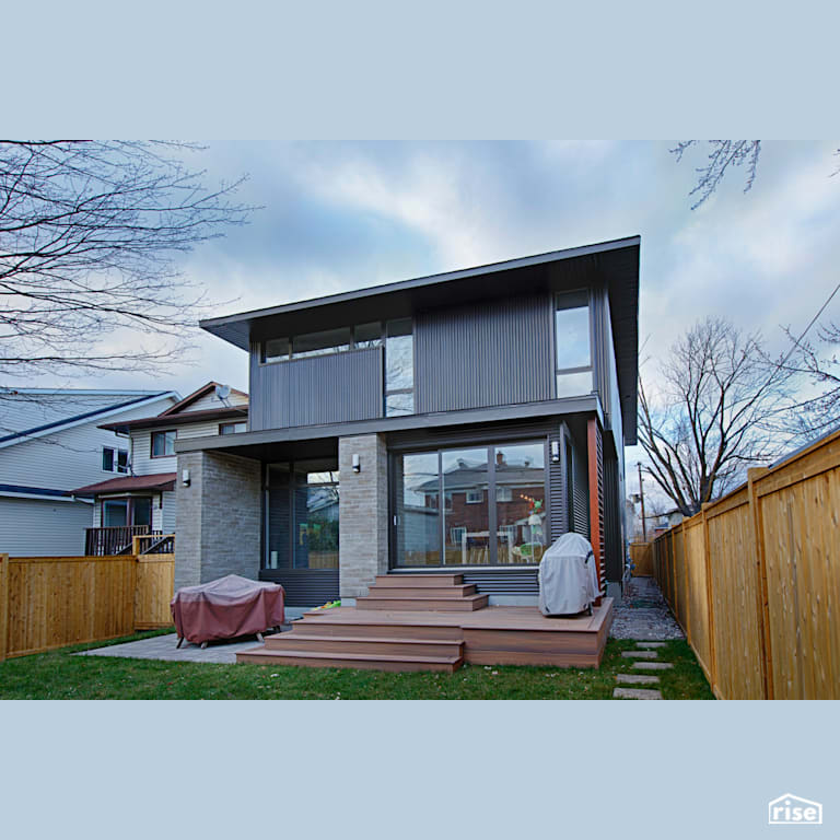 Selby Exterior Backyard with LED Lighting by The Conscious Builder