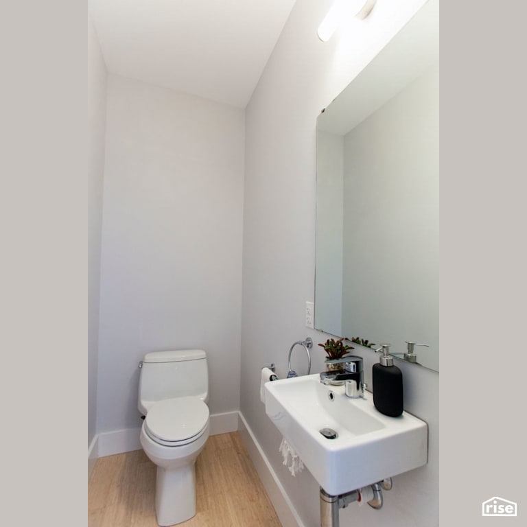 Black Street Development Half Bath with Dual Flush Toilet by Module