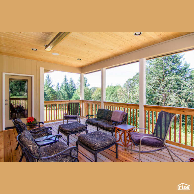 Deck with Energy Star Exterior Door by Winsome Construction