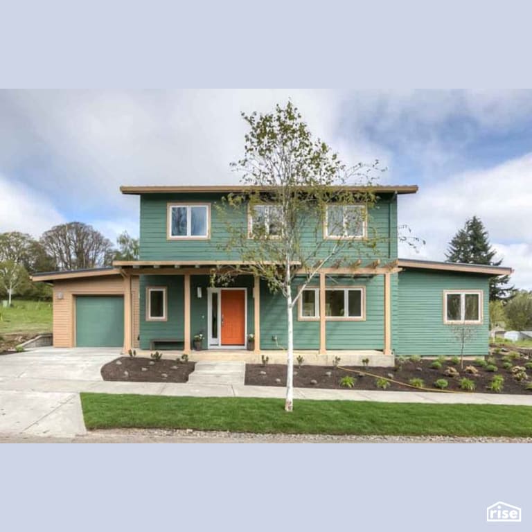 Exterior with Wood Mulch by Winsome Construction