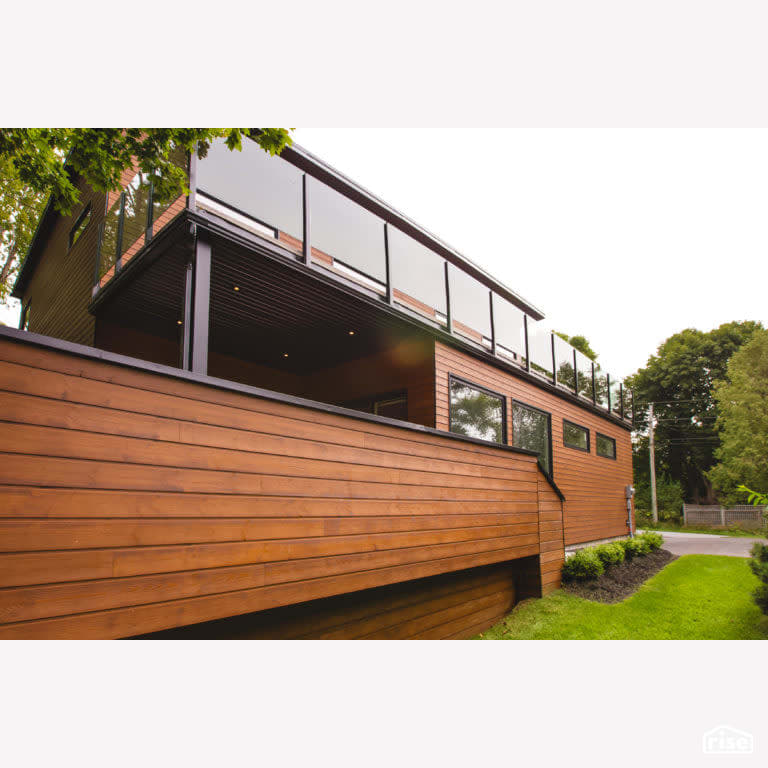 Covil Exterior with Thermally Modified Wood Siding by Vantage Build