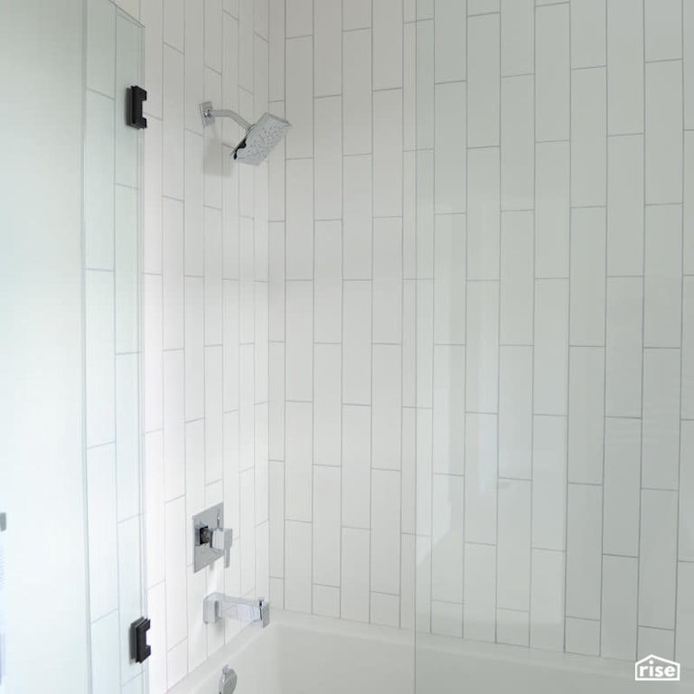 Luxton Square - Shower with Low-Flow Showerhead by PlaidFox