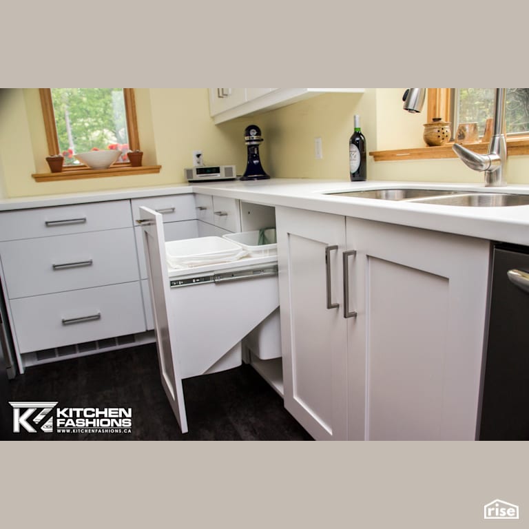Kitchen Fashions - 2 Tone Kitchen with Low-Flow Kitchen Faucet by Home Fashions