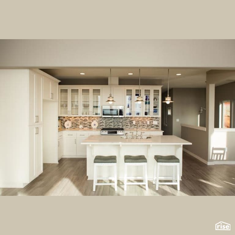 Kitchen with Integrated LED by Winsome Construction