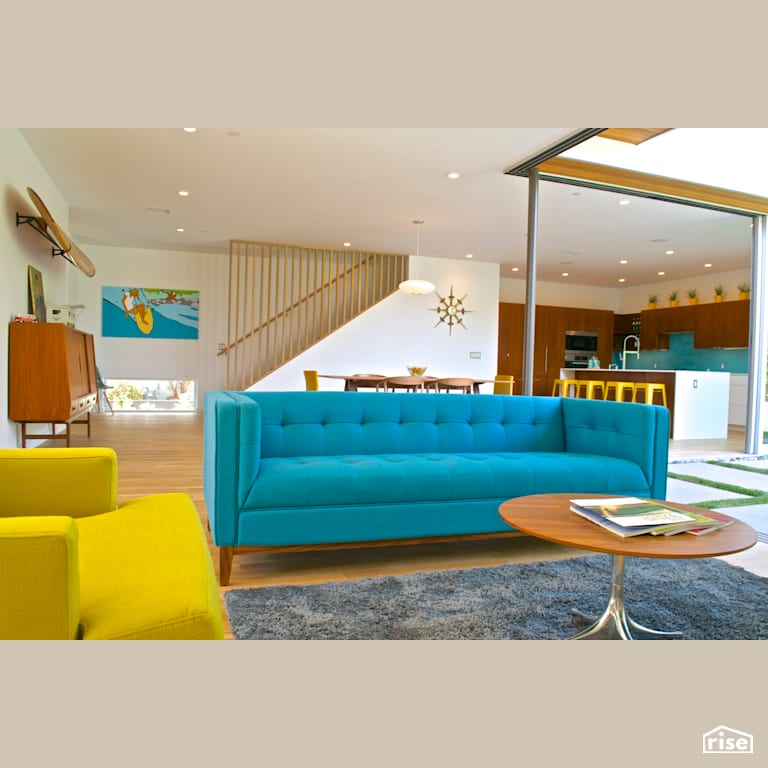 Living Room with Low-Flow Kitchen Faucet by Alliance Green Builders