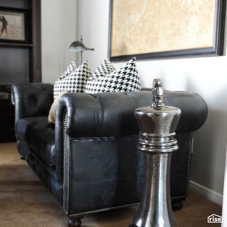 Scottsdale Arizona Retreat - Living Room with Floor Lamp by PlaidFox