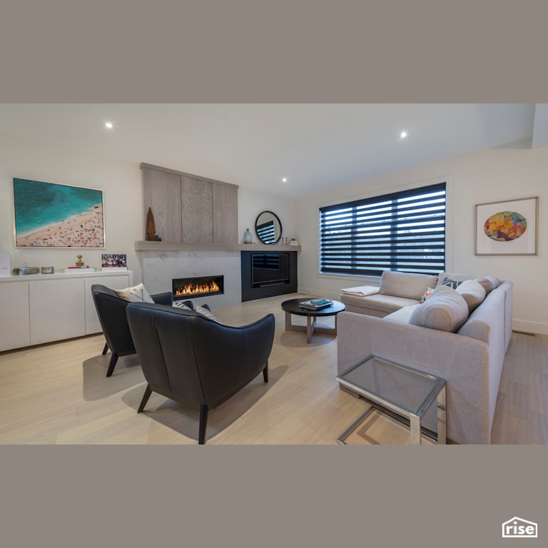 Family living with Vinyl Window Frame by Homes by Highgate