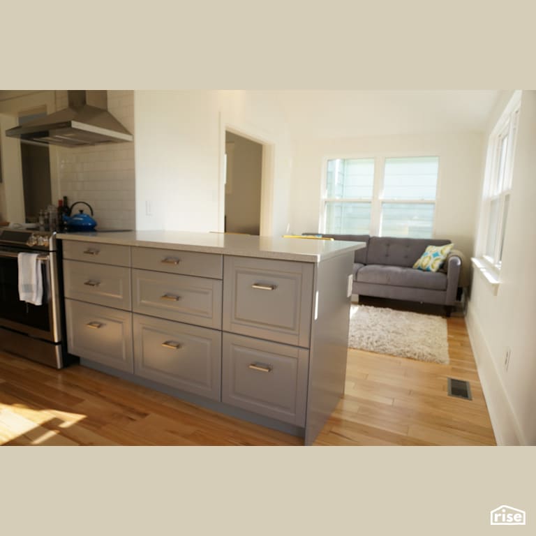 Robbie Street - Kitchen with FSC Certified Wood Cabinet by Brad Goodsell Design | Build Inc