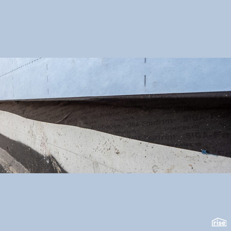 Home foundation control layer with Vapor Control Layer by SIGA North America