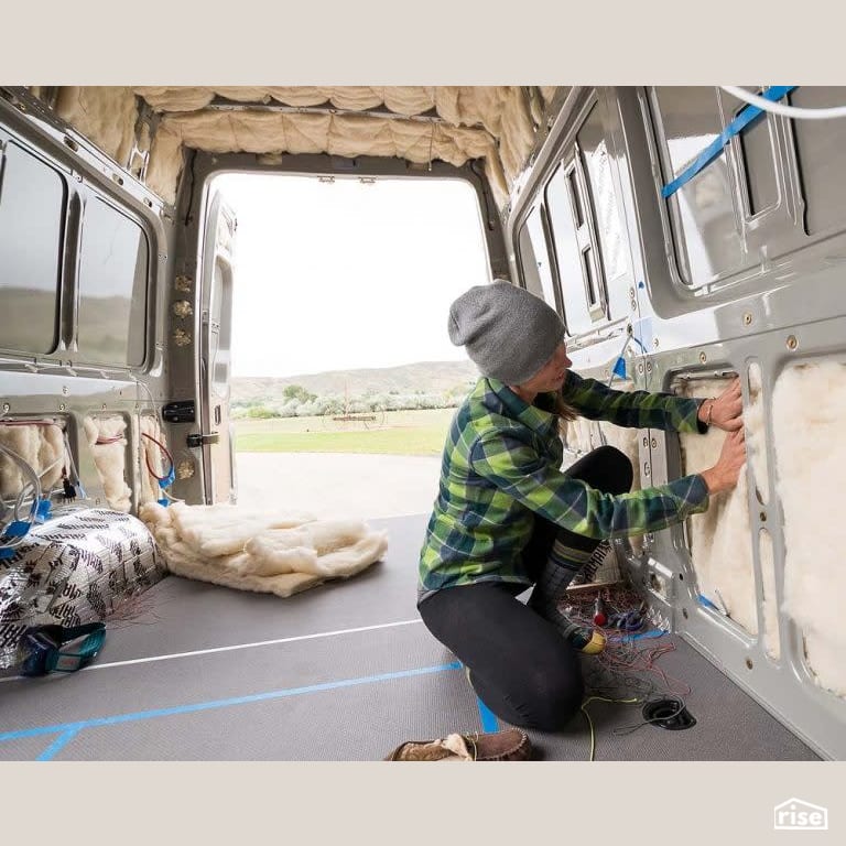 Van Insulation... the natural way with Sheep's Wool Batt Insulation by Havelock Wool