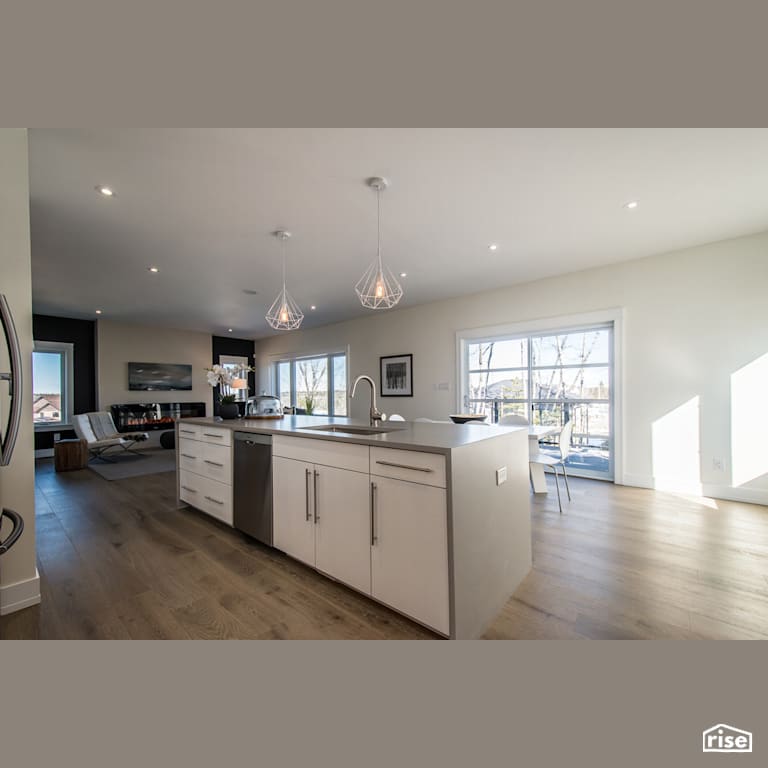 The Tempranillo - Kitchen with Laminate Flooring by Bowers Construction