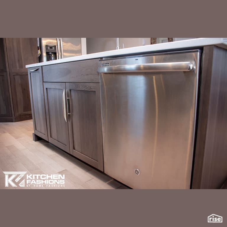 Kitchen Fashions - Hickory Slate Kitchen with Dishwasher by Home Fashions
