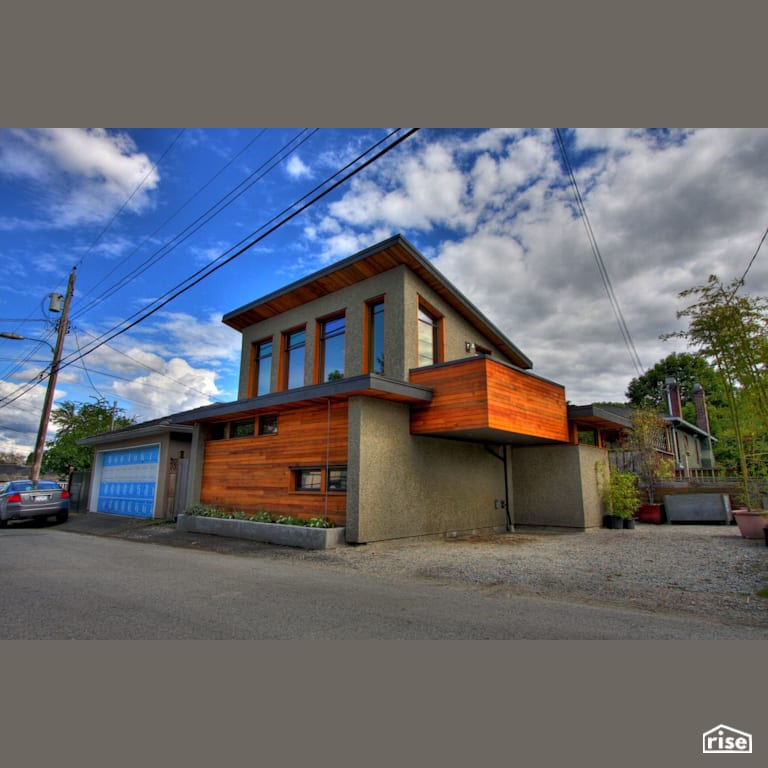 Mendoza House - Exterior with FSC Certified Hardwood by Lanefab Design/Build