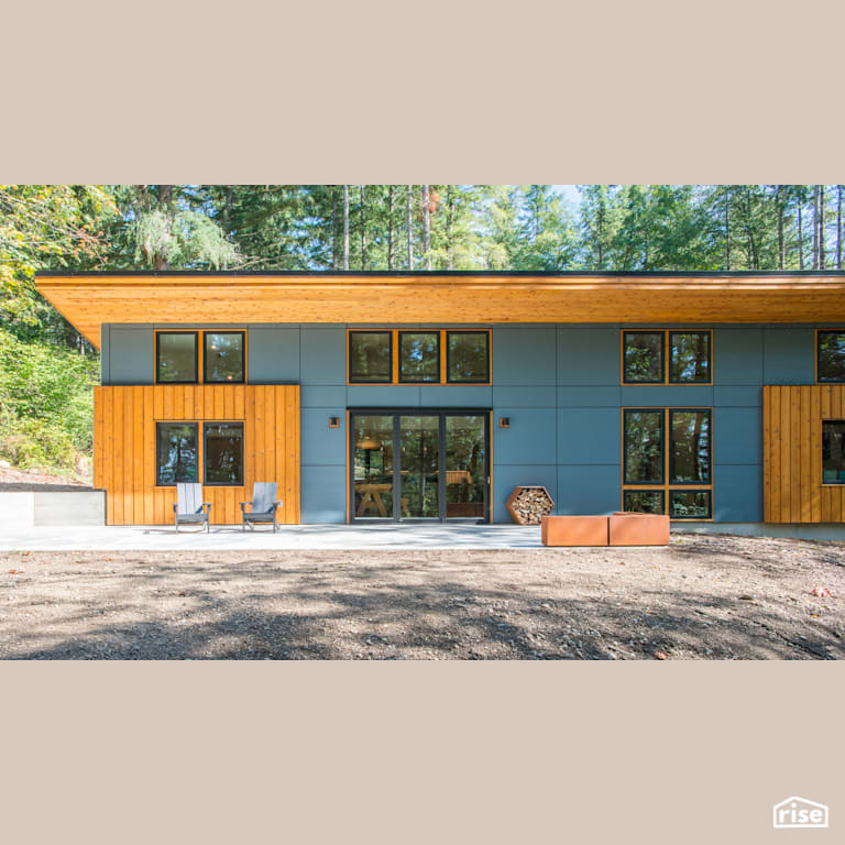 ModCab Vashon Home with Shiplap Wood Siding with Shiplap Wood Siding by FabCab Inc
