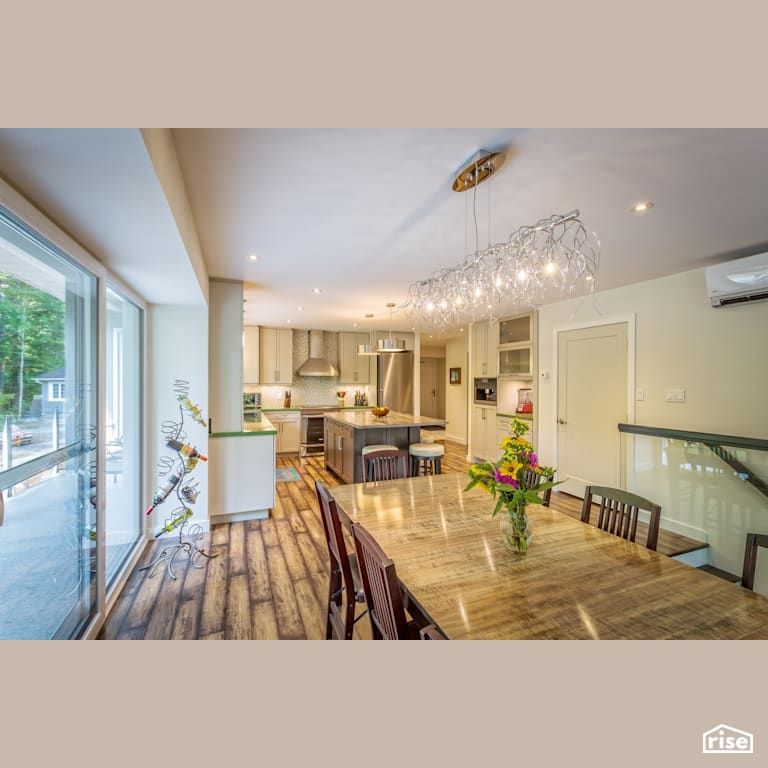 336 County Road 3 - Kitchen and Dining Room with Range Hood by VERT plan.design.build