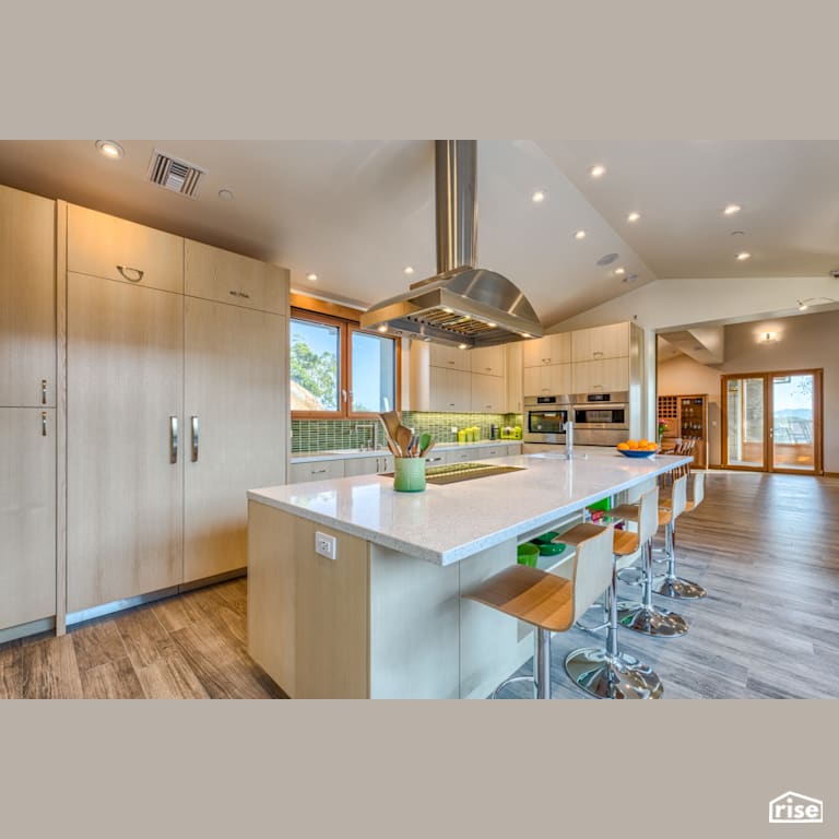Kitchen with Induction Cooktop by Alliance Green Builders