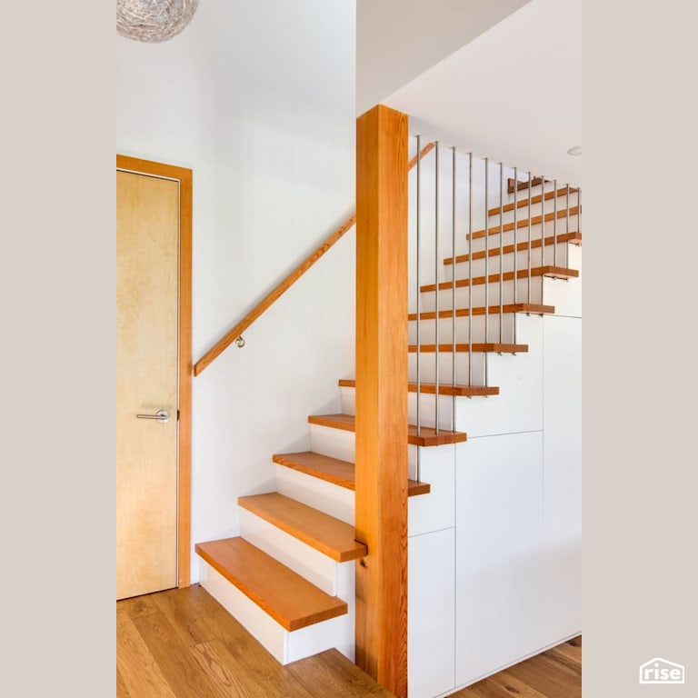 4634 Carnarvon - Staircase with FSC Certified Hardwood by Lanefab Design/Build