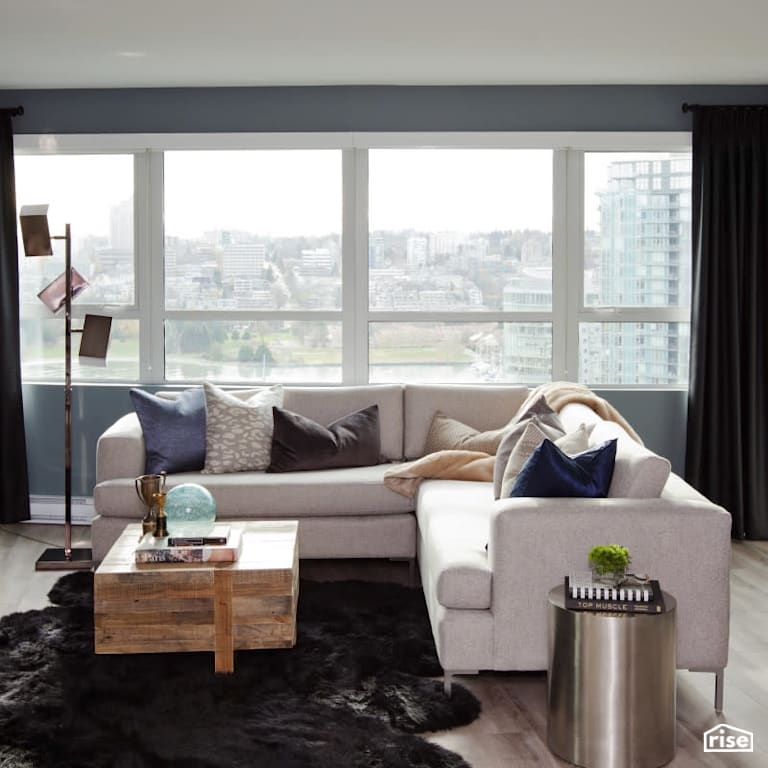Homer Street - Living Room with Laminate Flooring by PlaidFox