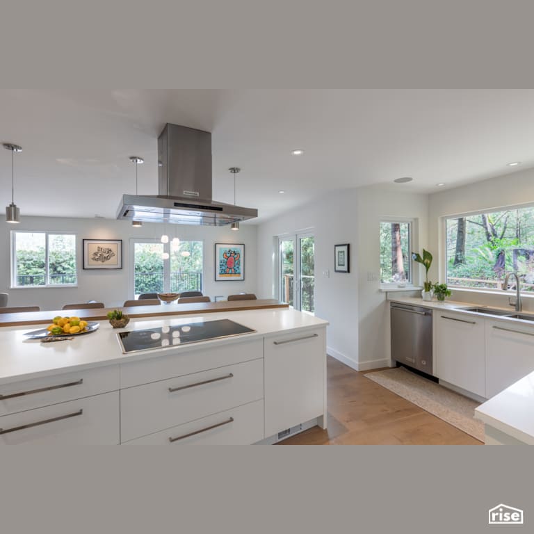 Marine Drive Kitchen with Low-Flow Kitchen Faucet by Synthesis Design