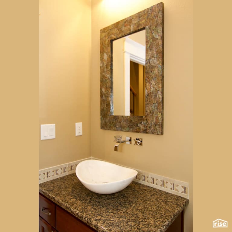 Bathroom Vanity with FSC Certified Wood Cabinet by Winsome Construction
