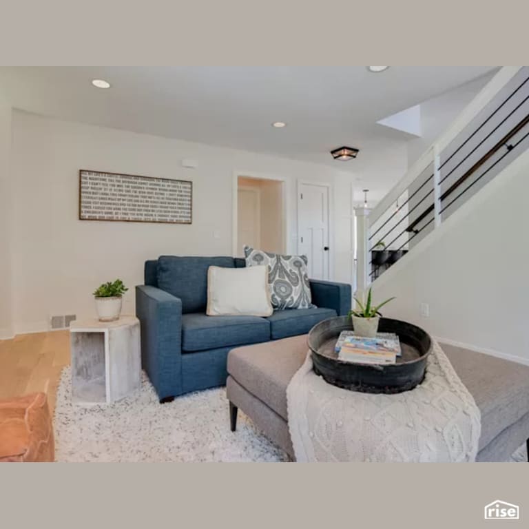 Living Room with Integrated LED by Constructive Builders