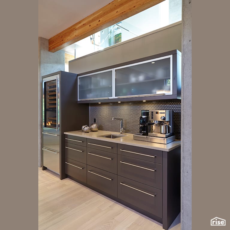 Kitchen with Low-Flow Kitchen Faucet by My House Design/Build Team Ltd.