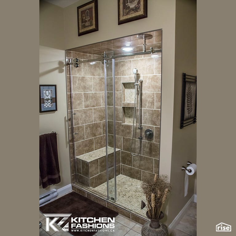 Kitchen Fashions - Shower Renovation with Low-Flow Showerhead by Home Fashions