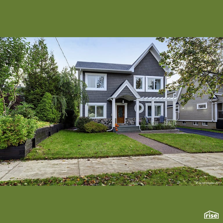 Rosebush Urban Reno Exterior with Stone Siding by Passive Design Solutions