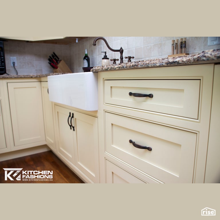 Country Kitchen with FSC Certified Hardwood by Home Fashions