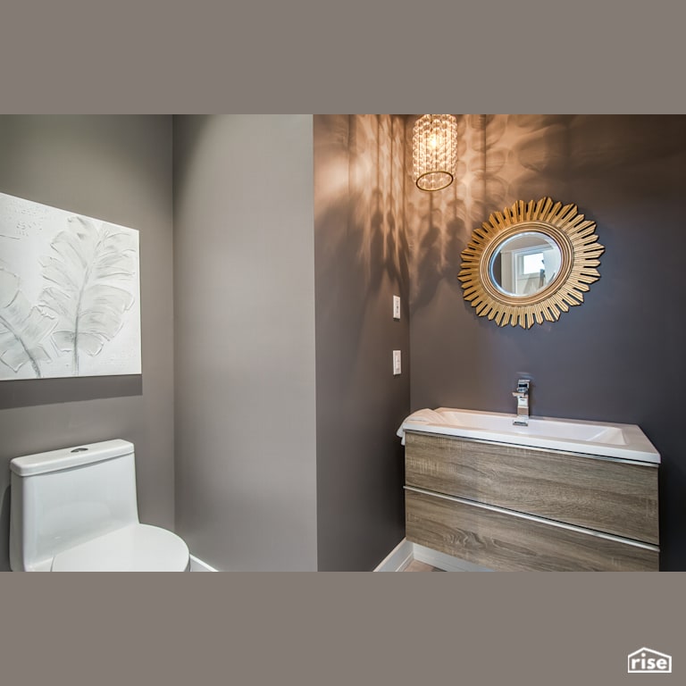 The Tempranillo - Bathroom with Low-Flow Kitchen Faucet by Bowers Construction