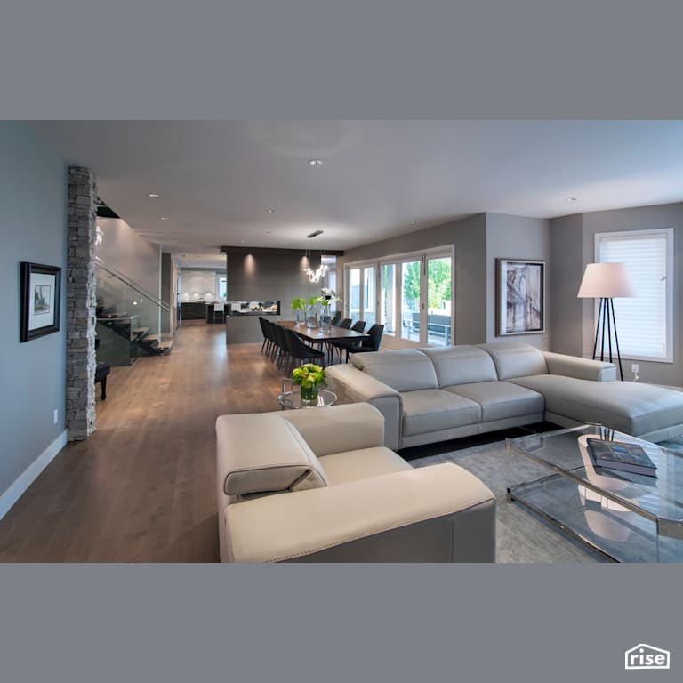 Open Concept with Integrated LED by My House Design/Build Team Ltd.