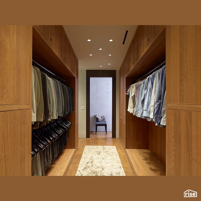 West 27th Street Penthouse - Closet with FSC Certified Hardwood by Charles Rose Architects