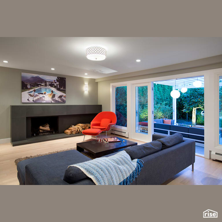 Living Room with Integrated LED by Naikoon Contracting
