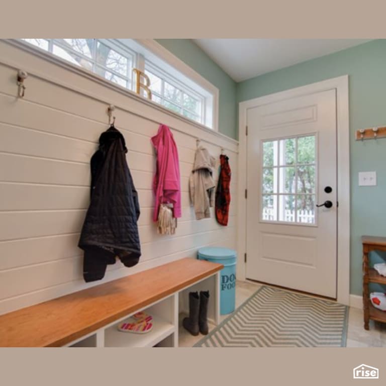 Entryway Remodel with Fixed Window by Constructive Builders