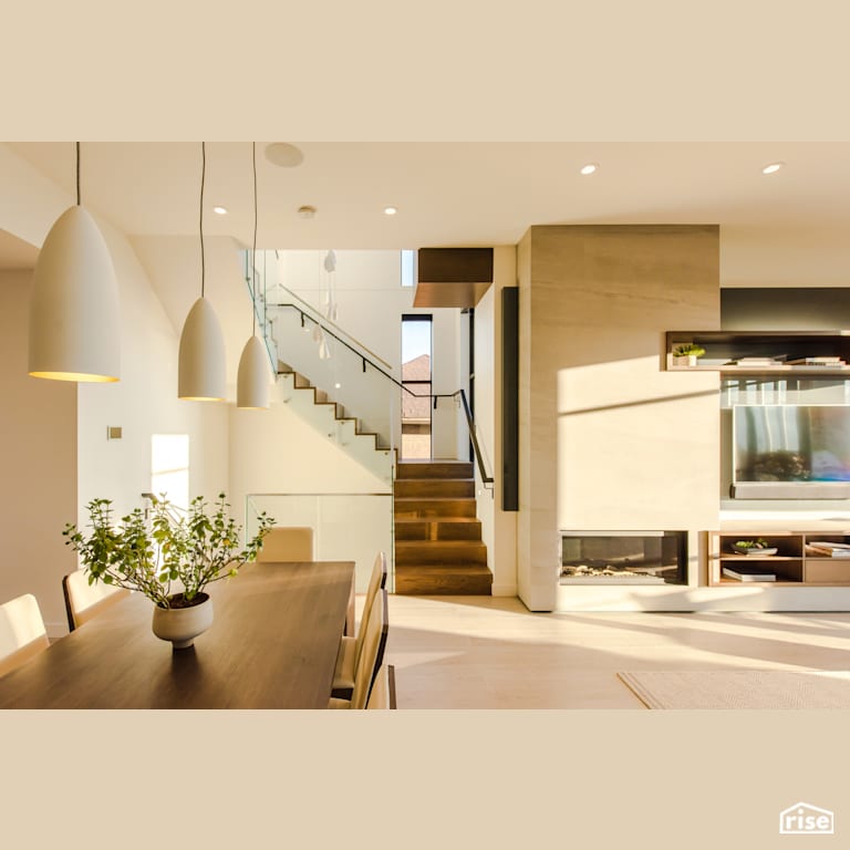 Dining Room with Integrated LED by Naikoon Contracting