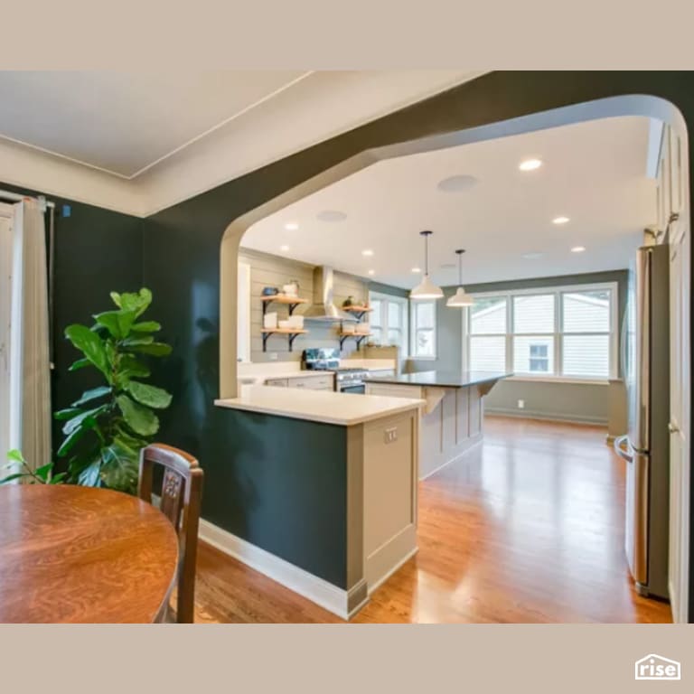 West River Road Kitchen Addition with Integrated LED by Constructive Builders