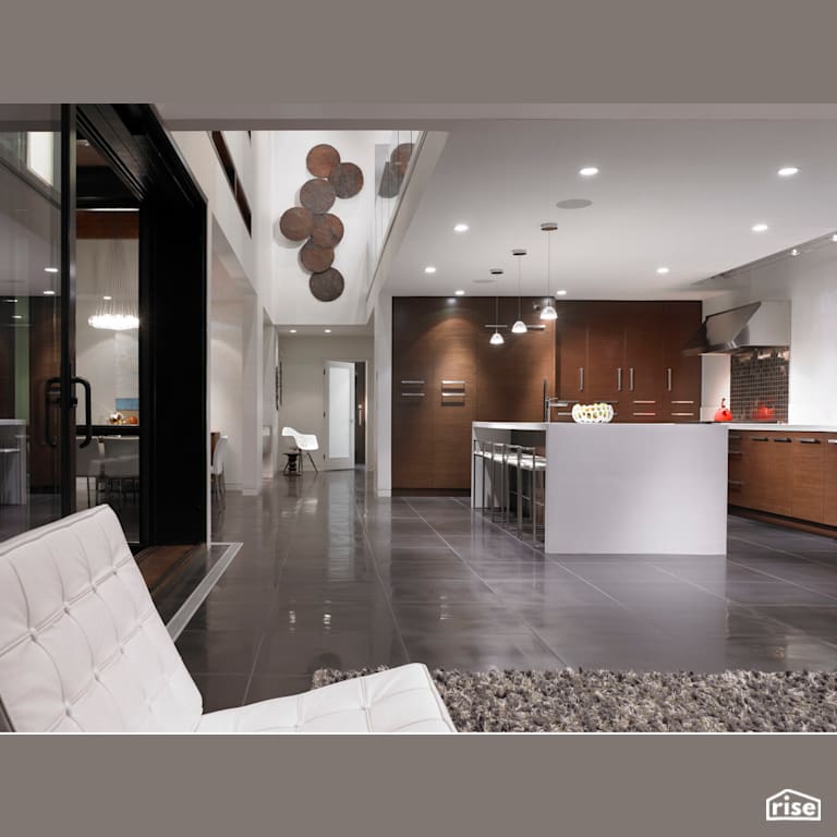Kitchen with Integrated LED by My House Design/Build Team Ltd.