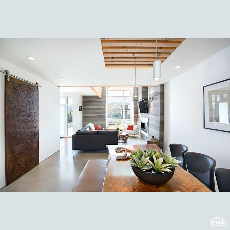 Dining Room with Integrated LED by Naikoon Contracting