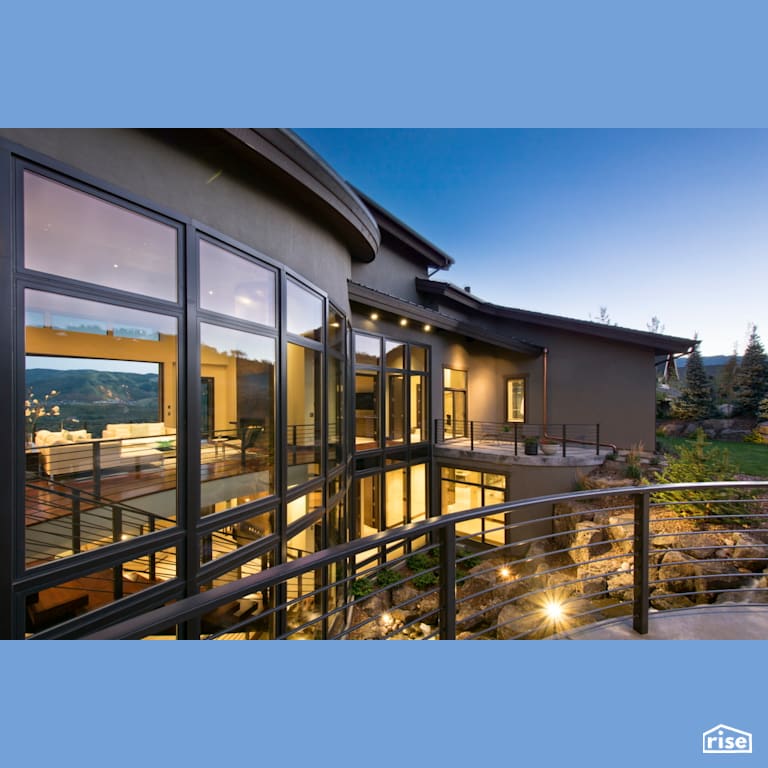 Rear exterior with many windows with Triple Pane Window by Alpen High Performance Products