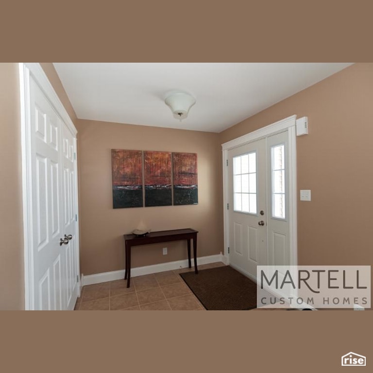 Netzero Home - Entryway with Energy Star Exterior Door by Martell Homes