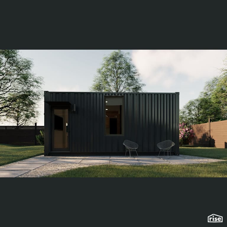 Exterior with Accent Outdoor Lighting by RAD LAB