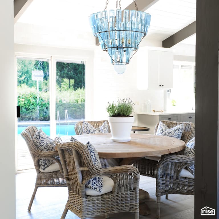 Dining Room with Ceiling Light by PlaidFox